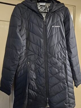 Columbia Women's Heavenly Long Hooded Jacket Black Small